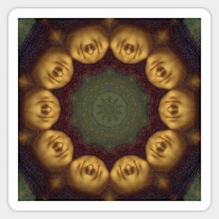 Mandalisa Kaleidoscope Pattern (Seamless) 3 Sticker